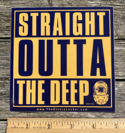 STRAIGHT OUTTA THE DEEP - sticker - Image 2